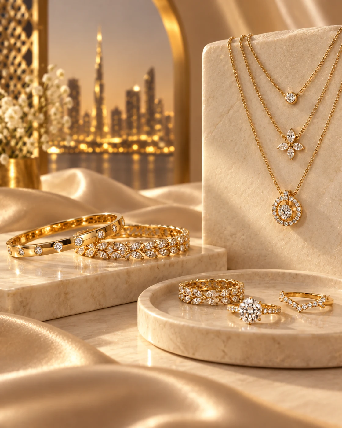Gold jewellery collection